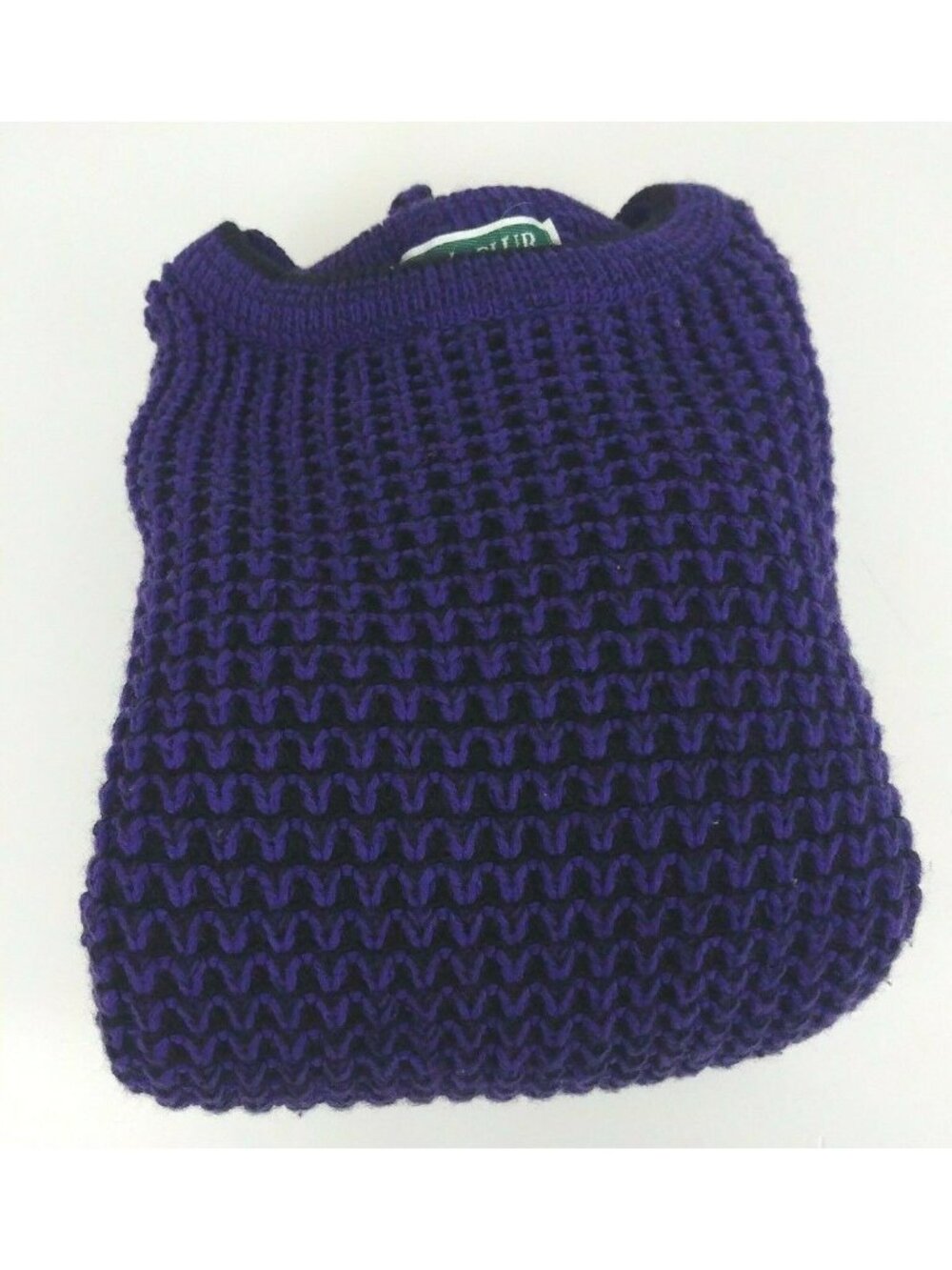 Vintage Ivy Club Classics Women's Dark Purple & Black Sweater Size 2XL - Picture 5 of 5